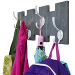 Easton Wall Mounted Hook Rack - 20 Stain Colors - Renewed Decor & Storage