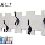 Easton Wall Mounted Hook Rack, 20 Paint Colors & 5 Hook Finishes by Renewed Decor