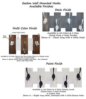 Easton Wall Mounted Hook Rack Sizes