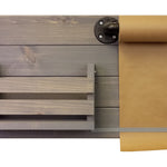 Rustic Wood Mail Holder - Wooden Paper Roll Holder 