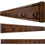 Herringbone Wall Hook Coat Rack 4 Sizes & 20 Colors, Special Walnut & Oiled Bronze Hooks