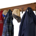 Herringbone Wall Hook Coat Rack 4 Sizes & 20 Colors, Special Walnut & Oiled Bronze Hooks