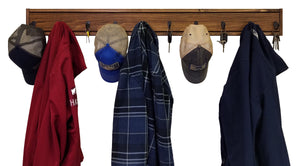 Herringbone Wall Hook Coat Rack 4 Sizes & 20 Colors, Special Walnut & Oiled Bronze Hooks