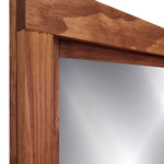 Farmhouse Wood Framed Wall Mirror - 20 Stain Colors, Shown in English Chestnut 