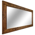Herringbone Reclaimed Wood Mirror, 20 Stain Colors - Renewed Decor & Storage