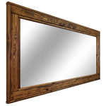 Herringbone Reclaimed Styled Wood Mirror, 5 Sizes & 20 Colors, Shown in Provincial 