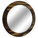 Wood Basics Round Decorative Wall Mirror - Renewed Decor & Storage