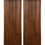 Board & Batten Shutters - 20 Stain Colors, Shown in Special Walnut