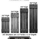 Board & Batten Shutters 4 Custom Sizes