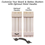 Board & Batten Shutters with Handles