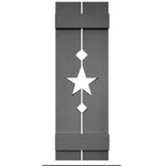 Amish Star Wooden Shutters Size