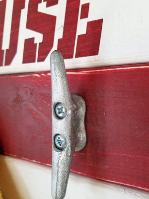Boat Cleat 4" Galvanized Steel by Renewed Decor & Storage