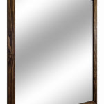 Carriage House Framed Mirror - Available In 6 Sizes & 20 Colors, Shown in Dark Walnut