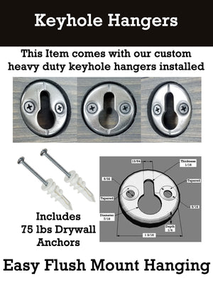 Personalized Love Discovery Rustic Home Organizer, Mail & Key Holder, Floating Shelf, Coat Hook - Renewed Decor & Storage
