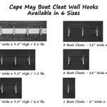 Cape May Boat Cleat Wall Hooks Sizes