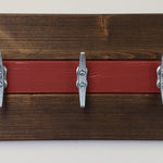 Cape May Boat Cleat Wall Hooks - 400 Color Combinations, Jacobean & Sundried Tomato Red