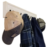 Herringbone Wall Hook Coat Rack 4 Sizes & 20 Colors, Antique White & Oiled Bronze Hooks