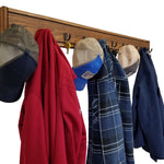 Herringbone Wall Hook Coat Rack 4 Sizes & 20 Colors, Special Walnut & Oiled Bronze Hooks