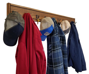 Herringbone Wall Hook Coat Rack 4 Sizes & 20 Colors, Special Walnut & Oiled Bronze Hooks