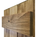 Board & Batten Shutters - 20 Stain Colors, Shown in Driftwood
