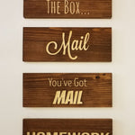 Restyled Farmhouse Mail Organizer with Hooks Bin Fronts