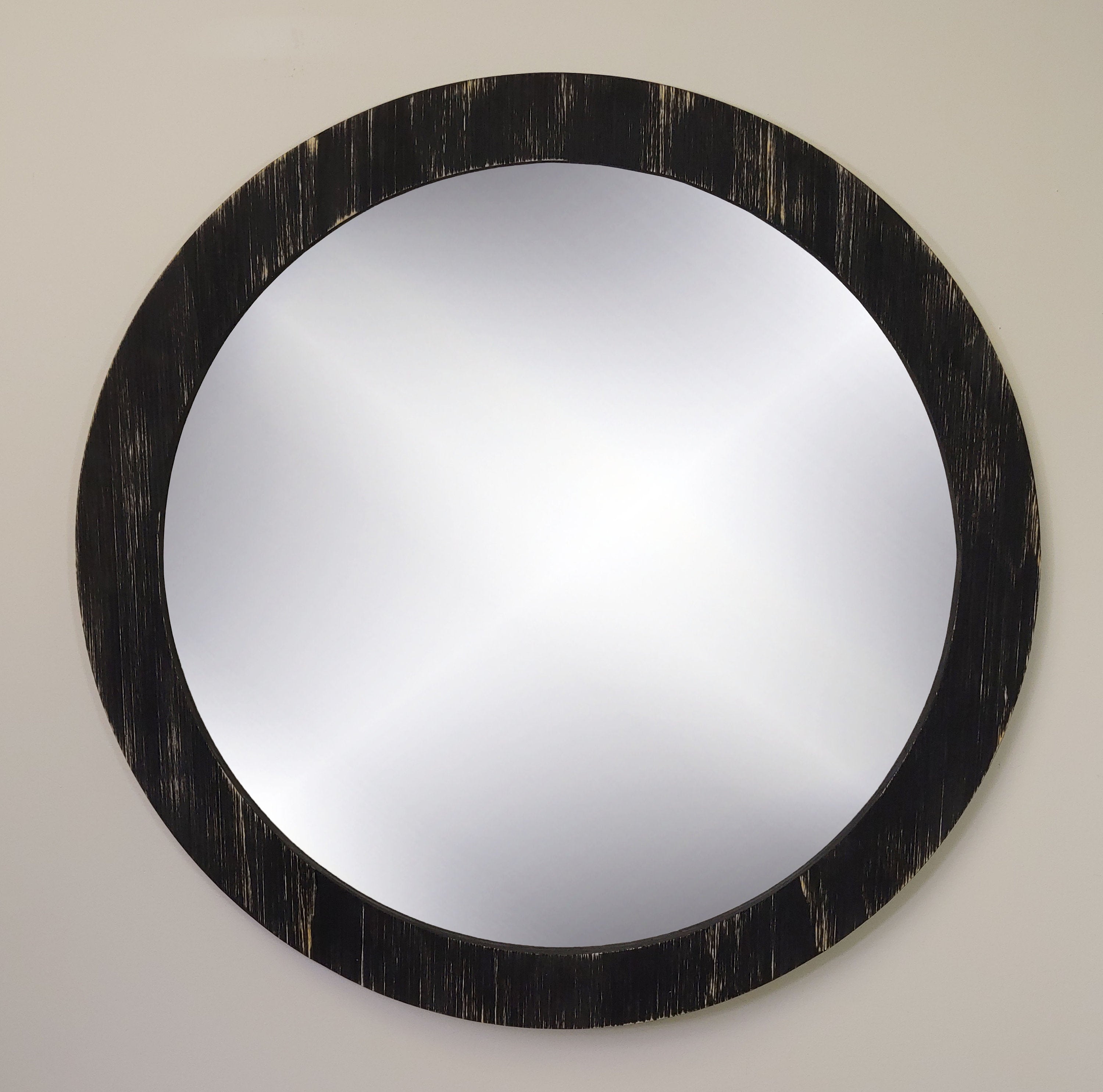 Sunburst All Glass Elegant Round Wall Mirror | Decorative Mirrors