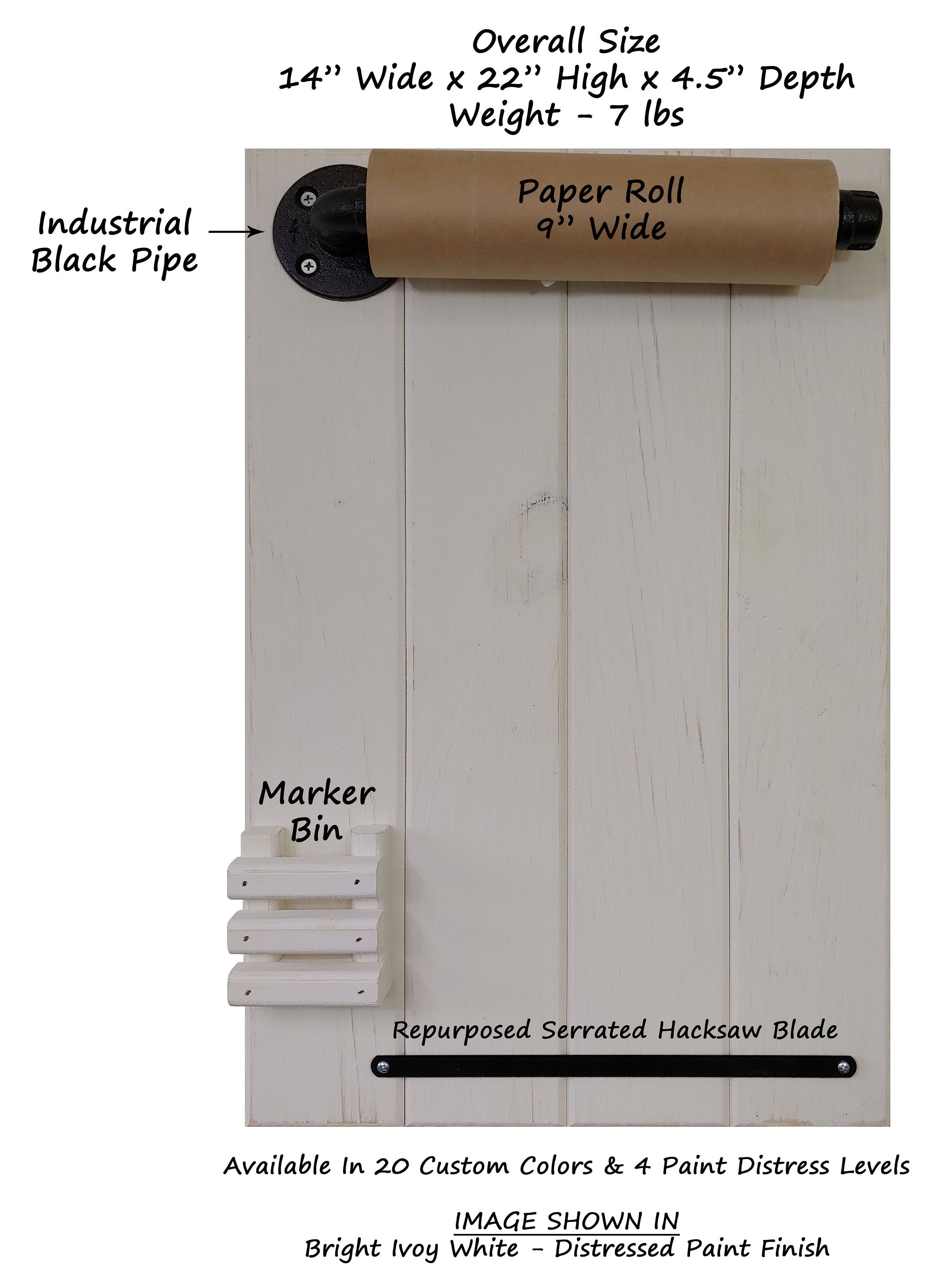 Wall-Mounted Kraft Paper Roll Dispenser