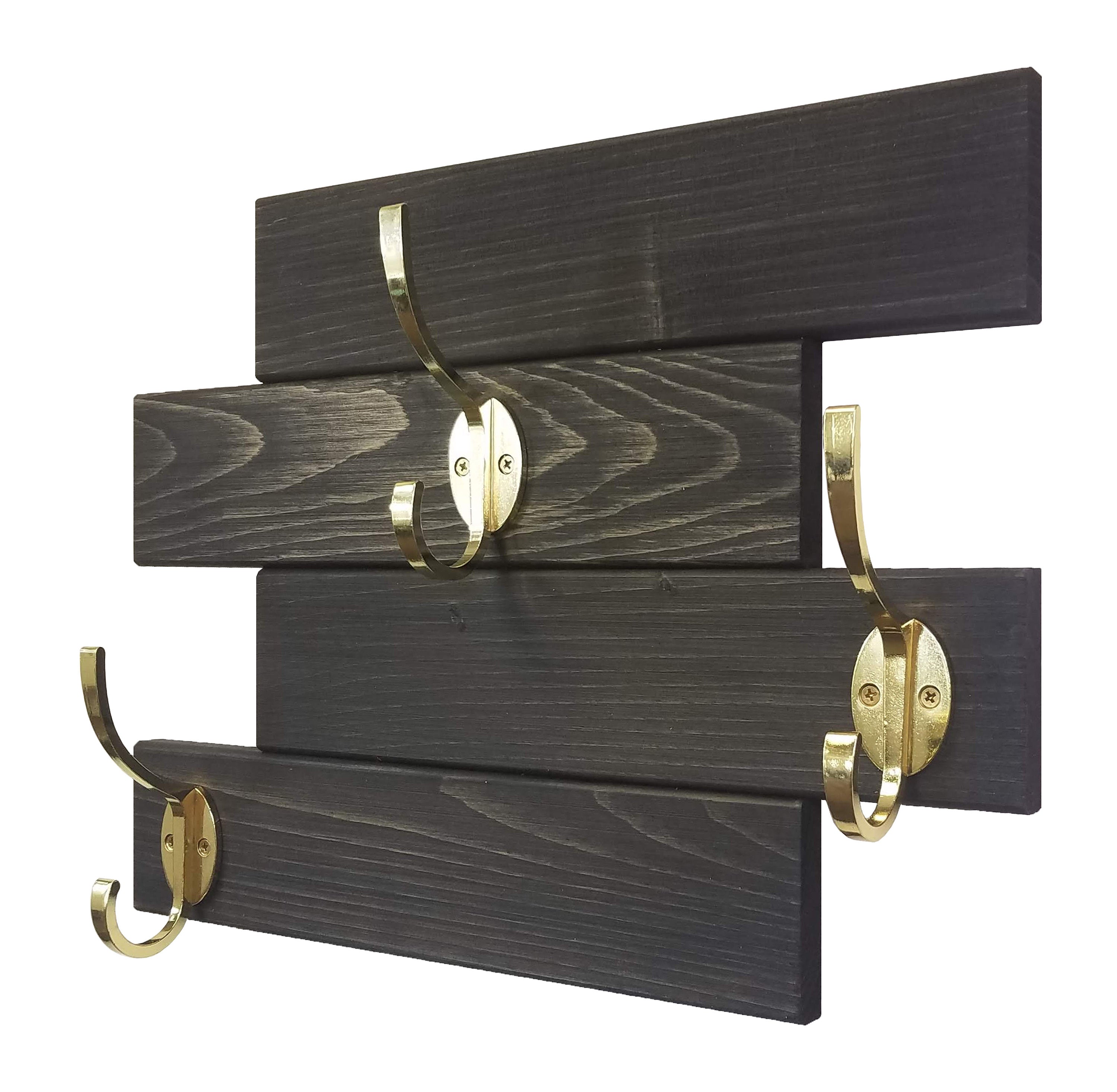 Cabin Rustic Wall Mounted Coat Hook Rack Handmade in the USA