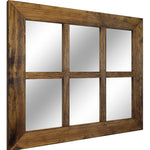 paned mirror