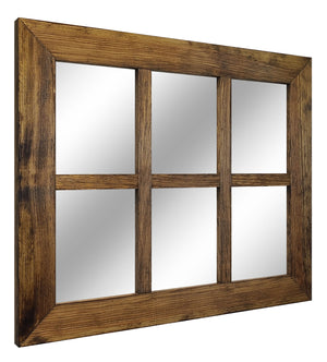 paned mirror